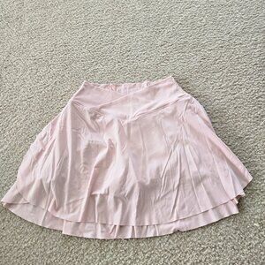 Light Pink Women's Athletic Activewear Skort Short Pull On Stretch Solid